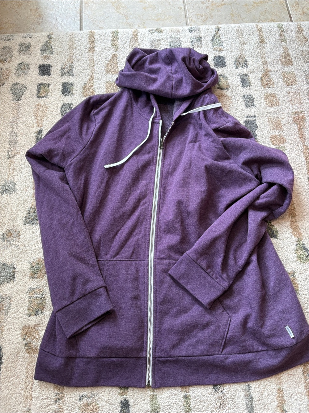 Eddie Bauer Purple Full-Zip Hoodie - very soft!